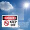 Signmission Keep Off, 14 in W x Rectangle, Vinyl Decal OS-2PACK-DS-D-1014-L-2500 - alternate 3